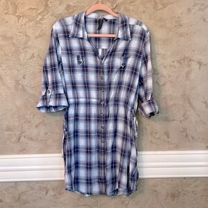 Nine West Jeans brand, Size M, Blue plaid